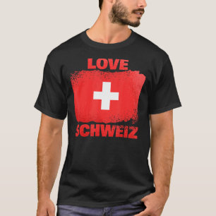 Camiseta Patriotas suizos Bandera Suiza Amor Schwe