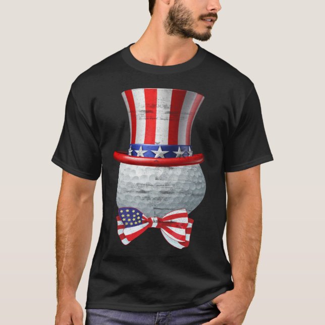 Camiseta Patriotic America Flag Golf 4th Of July Mom Dad (Anverso)