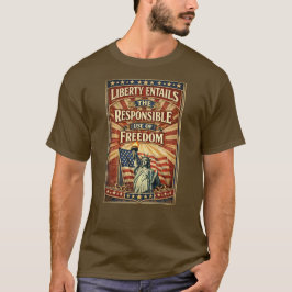Camiseta Patriotic American (4) T-Shirt