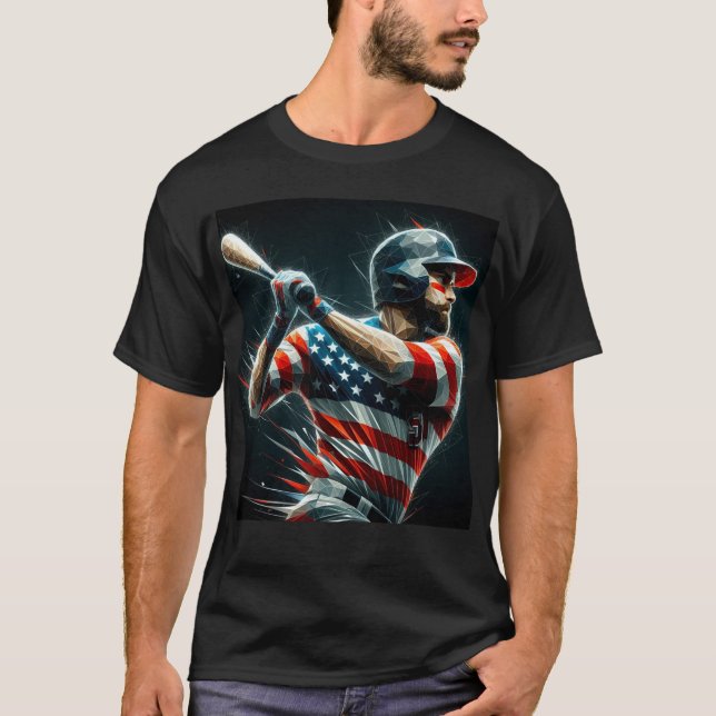 Camiseta Patriotic American Baseball (Anverso)