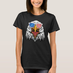 Camiseta Patriotic Bald Eagle Bandera Estadounidense 4 De J