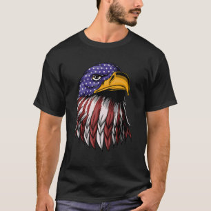 Camiseta Patriotic Bald Eagle Bandera Estadounidense Bander