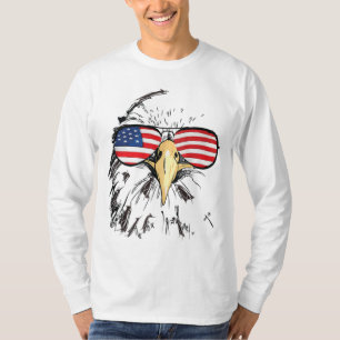 Camiseta Patriotic Bald Eagle Estados Unidos Bandera Americ