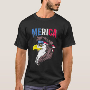 Camiseta Patriotic Bald Eagle Mullet Eeuu Bandera Americana