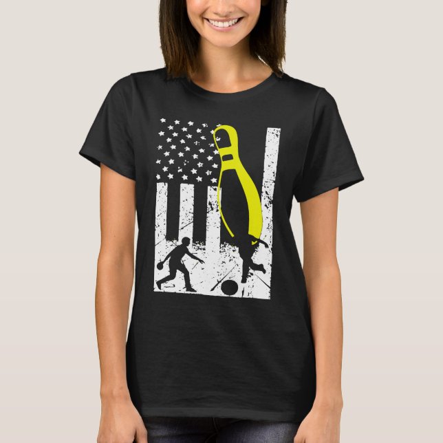 Camiseta Patriotic Bowling Team Trophy (Anverso)
