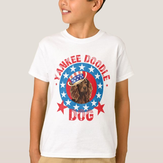Camiseta Patriotic Boykin Spaniel (Anverso)