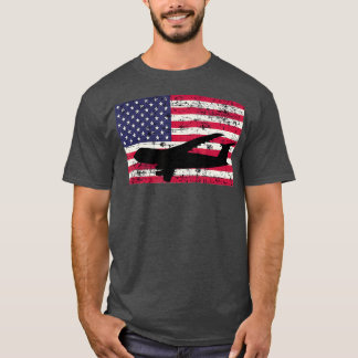 Camiseta Patriotic C5 Galaxy jet American flag