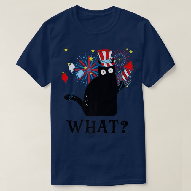 Camiseta Patriotic Cat4th Of July American Flag Funny Cat W (Diseño del anverso)