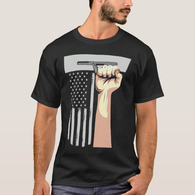 Camiseta Patriotic Concrete Finisher Construction Worker US (Anverso)