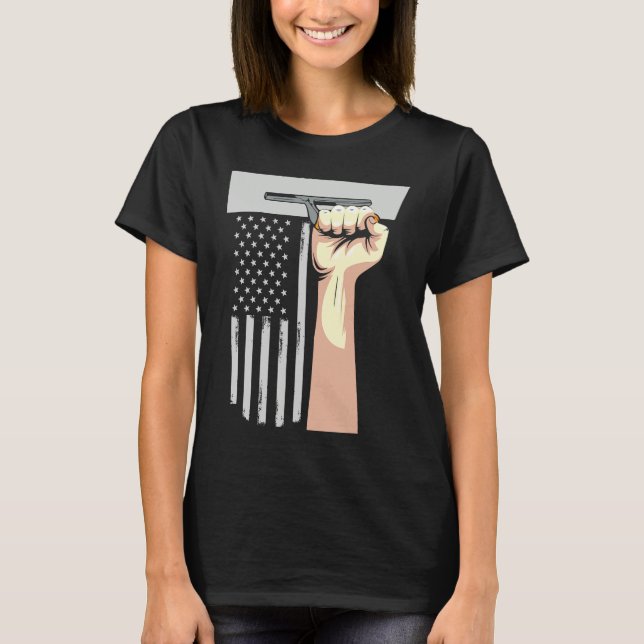 Camiseta Patriotic Concrete Finisher Construction Worker US (Anverso)