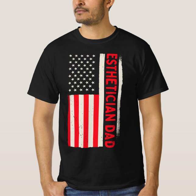 Camiseta Patriotic Cosmetics Makeup Cosmetologist Esthetici (Anverso)