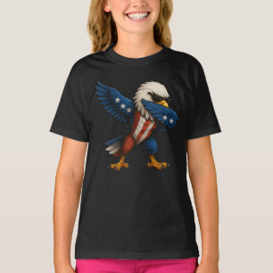Camiseta Patriotic Dabbing Bald Eagle - 4 de julio EEUU