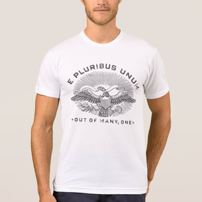 Camiseta Patriotic E Pluribus Unum Eagle (Anverso)