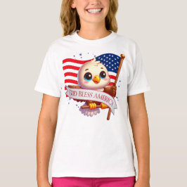 Camiseta Patriotic Eagle GOD BLESS AMERICA Flag, Estados Un