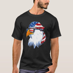 Camiseta Patriotic Eagle Mullet 4 De Julio Estadounidense F