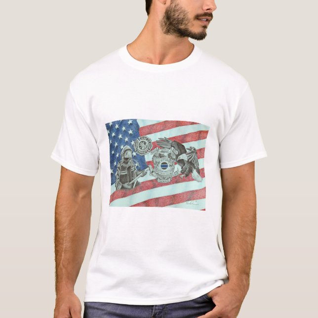 Camiseta Patriotic First Responder (Anverso)