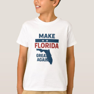 Camiseta  Patriotic Florida Design – “Make Florida Great ''