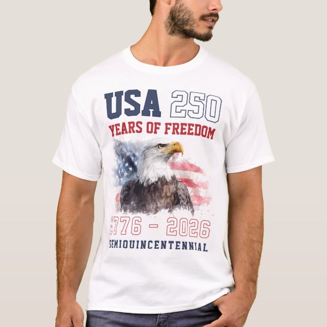 Camiseta Patriotic Freedom America's 250th Anniversary (Anverso)