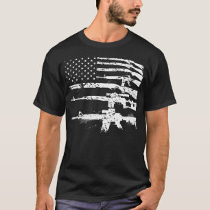 Camiseta Patriotic Gun Rights 2ª Enmienda Ar15 American F