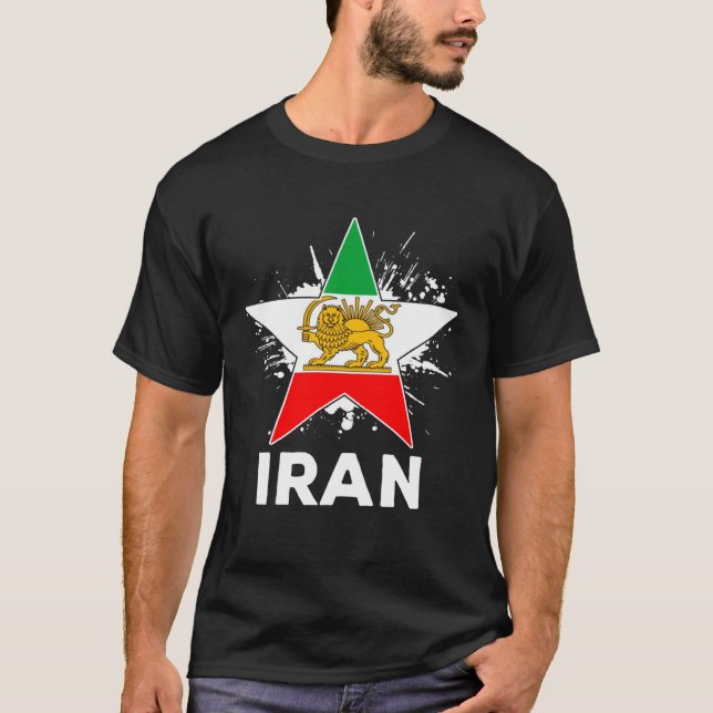 Camiseta Patriotic Iranian Flag Vintage Iran Pride (Anverso)