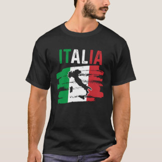 Camiseta Patriotic Italian Roots Europe Traveler Italy Map 