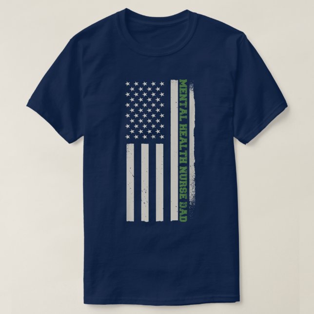 Camiseta Patriotic Nursing Hospital Doctor Mental Health Nu (Diseño del anverso)