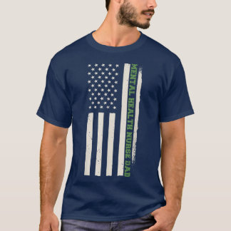 Camiseta Patriotic Nursing Hospital Doctor Mental Health Nu