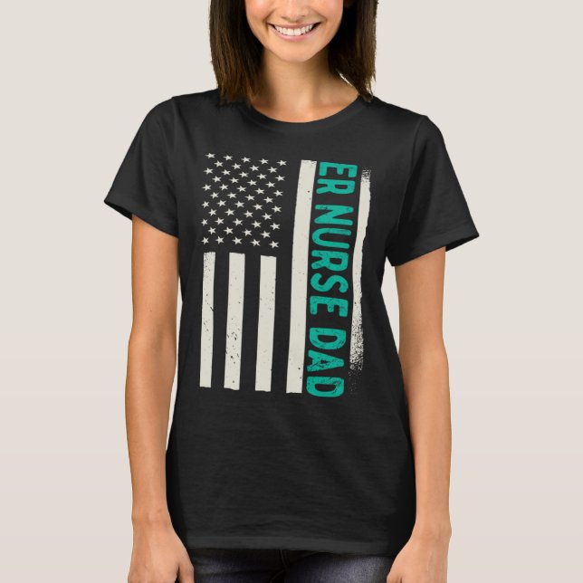 Camiseta Patriotic Nursing Hospital Emergency Room ER Nurse (Anverso)