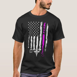Camiseta Patriotic PCA USA Bandera Enfermeras Semana 4 de J