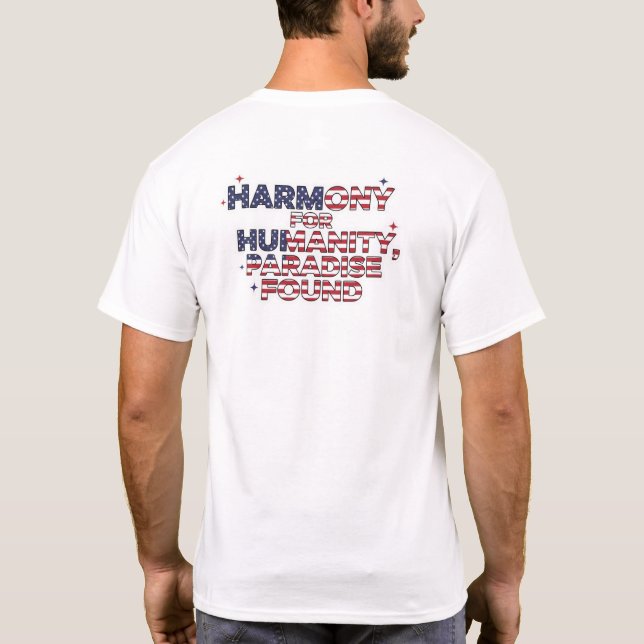 Camiseta Patriotic Peace Decal (Reverso)