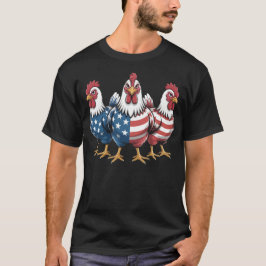 Camiseta Patriotic Rooster Bandera Americana 4 de Julio Agr