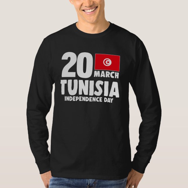 Camiseta Patriotic Tunisia Flag Tunisian Independence Day (Anverso)