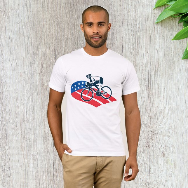 Camiseta Patriotic USA Ciclismo Bandera Americana Bike Ride (Subido por el creador)