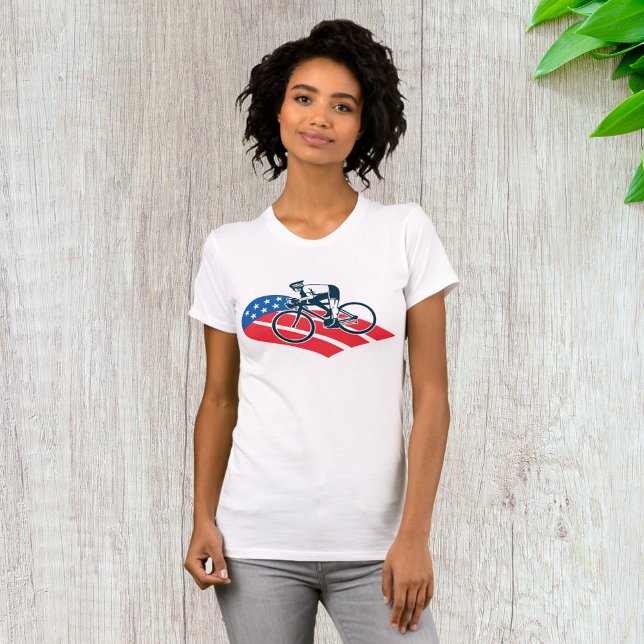 Camiseta Patriotic USA Ciclismo Bandera Americana Bike Ride (Subido por el creador)