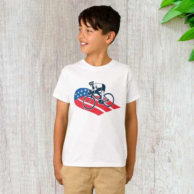 Camiseta Patriotic USA Ciclismo Bandera Americana Bike Ride (Subido por el creador)