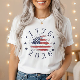 Camiseta Patriotic USA Flag America 250th Anniversary