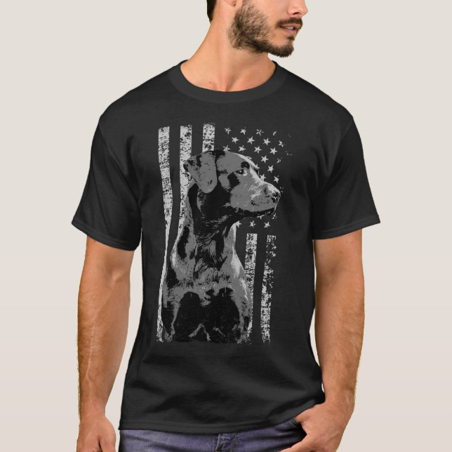Camiseta Patriotic Usa Flag Black Labrador Gift For Lab Own (Anverso)
