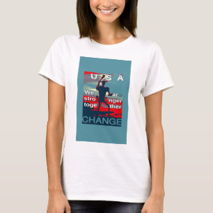 Camiseta Patriotic USA Hope Graphic Art Print Design