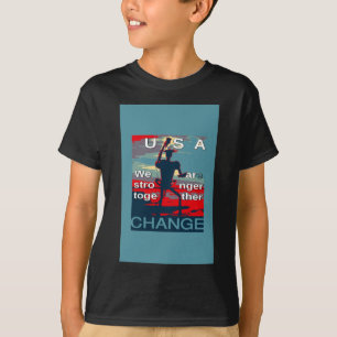Camiseta Patriotic USA Hope Graphic Art Print Design