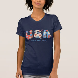 Camiseta Patriotic USA Love 4 July Independence Day