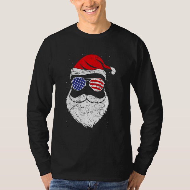 Camiseta Patriotic USA Santa Claus (Anverso)