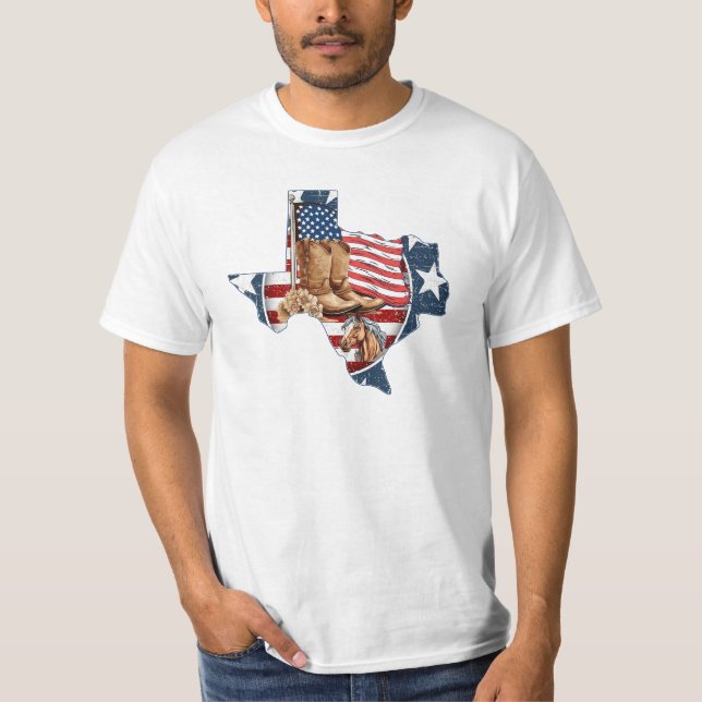 Camiseta Patriotic USA Texas (Anverso)