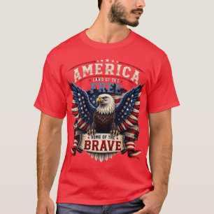 Camiseta Patriótica Águila Americana 4 de Julio