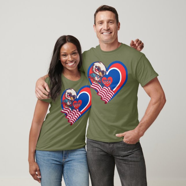Camiseta patriótica águila de EE. UU. (Unisexo)