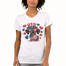Camiseta Patriótica Amante de Perros USA