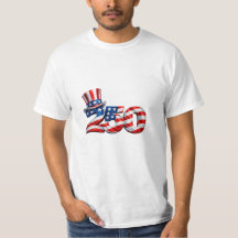 Camiseta Patriótica America 250 Sombrero Tío Sam