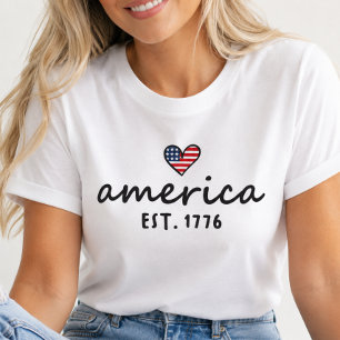 Camiseta Patriótica America Est 1776