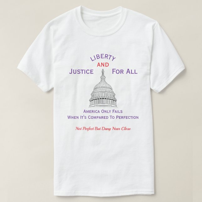 Camiseta Patriótica Americana (3c) (Diseño del anverso)