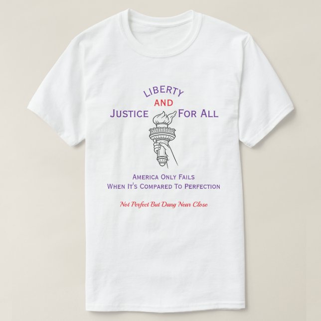Camiseta Patriótica Americana (3f) (Diseño del anverso)