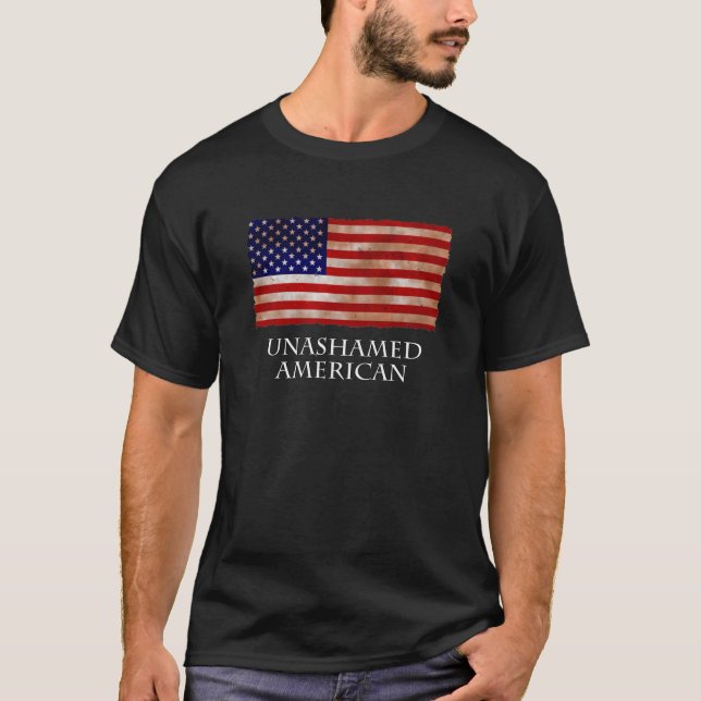Camiseta Patriótica Americana Desvergonzada (Anverso)